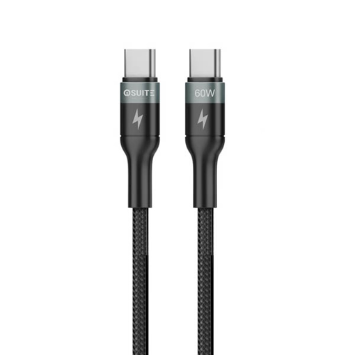 Picture of iOsuite Aluminum Alloy Head (USB-C) TO (USB-C) Cable - 60W - 1.2M - Black - DC35A