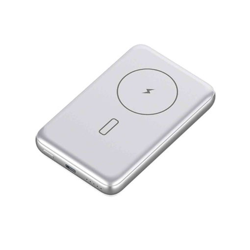 Picture of iOsuite Power Bank 10,000 mAh PD20W wired charging with 1*USB C Port + MagSafe Magnetic Wireless charging up to 15W - Silver