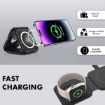 Picture of iOsuite 3-in-1 Fold Magnetic Wireless Charge with 1 USB-C input - Black - GW35