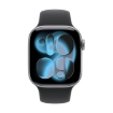 Picture of Apple Watch Series 11 GPS 42mm Space Grey Aluminium Case with Black Sport Band - M/L