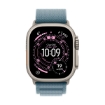 Picture of Apple Watch Ultra 3 2025 GPS + Cellular 49mm Natural Titanium Case with Light Blue Alpine Loop - Medium