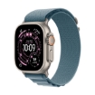 Picture of Apple Watch Ultra 3 2025 GPS + Cellular 49mm Natural Titanium Case with Light Blue Alpine Loop - Medium