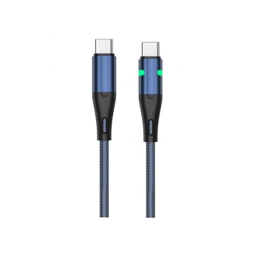 Picture of iOsuite Aluminium Alloy USB-C to USB-C Cable 60W With LED 1.2M - Black