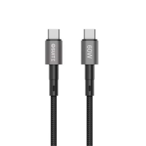 Picture of iOsuite Aluminium Alloy USB-C to USB-C Magnetic Cable 60W 1.2M - Black