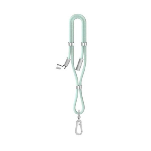 Picture of iOsuite Metal Head USB-C to USB-C Cellphone Lanyard Cable 1.6M - Green